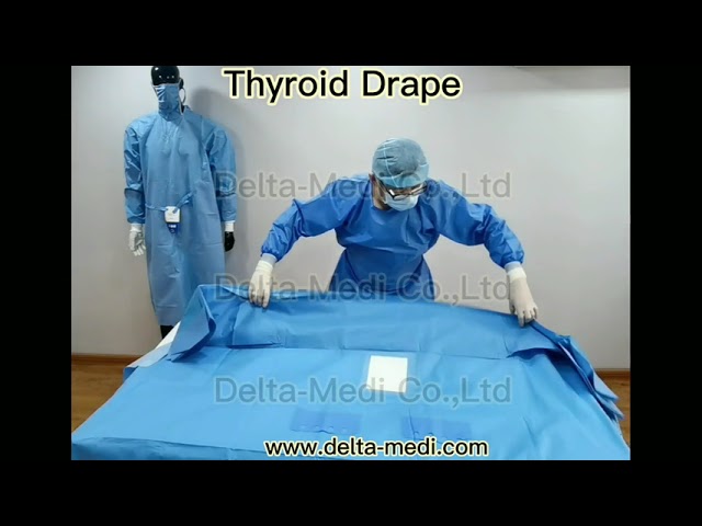 Thyroid Disposable Surgical Packs 40g - 60g Clinic Sterile