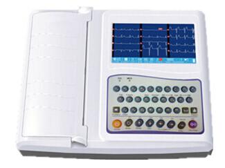 China Máquina de Ecg de 12 canales equipo del electrocardiograma de 7 pulgadas con el teclado lleno en venta