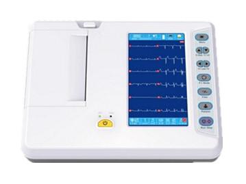 China Tragbares Ecg-Monitor-EKG-Überwachungs-System mit 800*480 7 Speicher Zoll LCD/40 Fälle zu verkaufen
