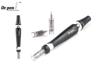 China Black Metal Shell Auto - Stamp Micro Derma Pen With Medical Cartridge for sale