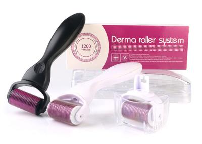 China Plastic 1200 Pins Microneedle Derma Roller For Cellulite Stretch Marks for sale