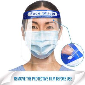China Clear Wide Visor Spitting Lightweight Disposable Face Shield for sale