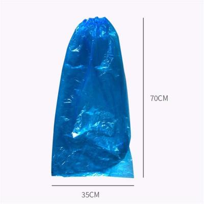 China Anti Virus Anti-Slip 70*35cm PPE Personal Protective Equipment Shoe Cover PE Plastic Made for sale