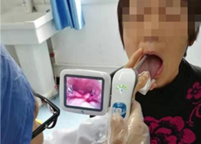 China Otoscopía video de Digitaces del otoscopio portátil ENT médico de la inspección con el monitor LCD de 3 pulgadas en venta