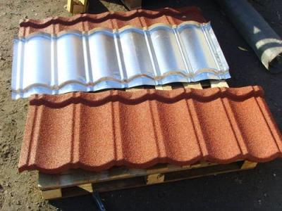 China Trade assurance new innovation building material stone chips coated metal roof tile/Roofing Estimates for sale