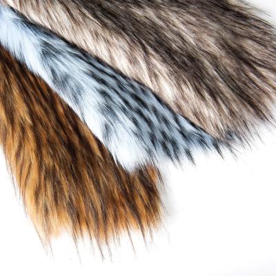 Китай Передний материал 100% акриловый длинный волос искусственный животный фальшивый меховой ткань для одежды продается