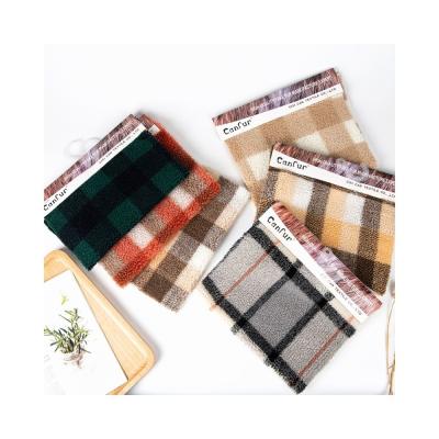 China Customized 100% Polyester Multi-Color Jacquard Lamb Wool for Winter Clothing Production for sale