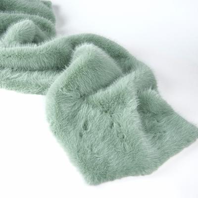 China Custom Color 100% Polyester Long Hair Faux Fur Fabric with Very Soft Hand Feeling for sale