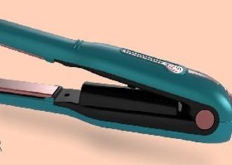 China Black Battery Operated LED Indicator Rechargeable Hair Straightener for sale