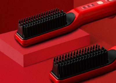 China LCD Indicator 200 Degree Heated Straightening Brush for sale