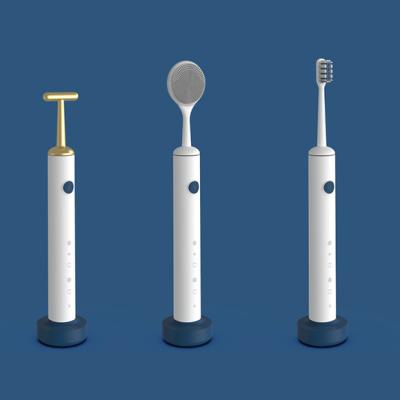 China Replaceable Heads 3 In 1 Ultrasonic Electric Toothbrush for sale