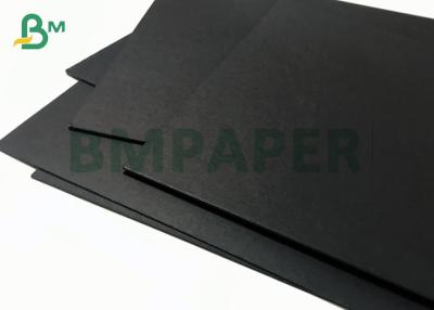 China 1.5mm 2mm Thick Laminated Full Black Cardstock Board Sheet For Packaging Box for sale