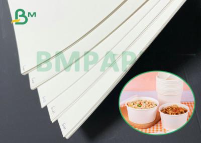 China Eco - friendly 260GSM 270GSM White Bowl Paper With Single Side PE Coating for sale