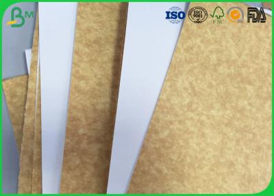 Cina Carta kraft vergine di Brown Della polpa di 100%, bordo superiore bianco della fodera di 200gsm 250gsm 300gsm Kraft in vendita