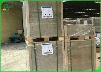 China 0.6mm 0.9mm 0.95mm Large Cardboard Sheets , Carton Gris / Gray Coated Recycled Board for sale