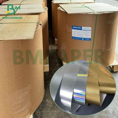 Chine Waterproof 70GSM 75GSM Golden Silver Wet Strength Beer Label Metallized Paper Roll à vendre