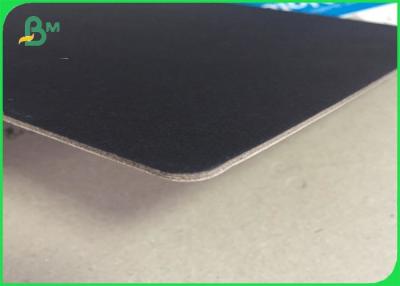 China 2mm Waste Thick Paper Board , Recycled Pulp Black Back Chip Board Paper for sale
