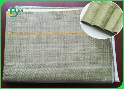 China Green Thin Woven Bag Composite Paper For High - Strength Cement Packaging Bags for sale