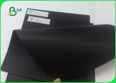 China 100% Wood Pulp Laminated Solid Black Cardboard For Hard Book Cover for sale