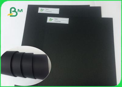 China Shiny Black Paper / 1mm Black Cardboard Paper Sheet For Packaging for sale