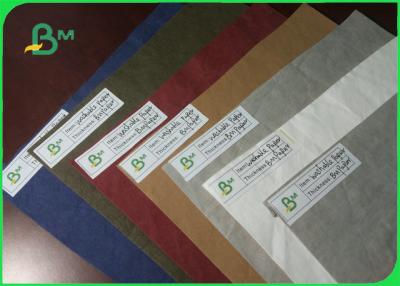 China New Type Environmental Custom Size Washable Kraft Paper Fabric For Gift Bag for sale