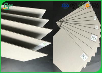 China Strong Stiffness Recycled Mixed Pulp 1.5mm - 2.5mm Laminated Grey Board For Folder Book Binding for sale