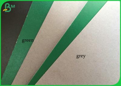 China FSC Certificated Grey Chipboard / Coating One Side Grey One Side Green Paper Carboard for sale