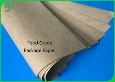 China Jumbo Roll 40g 50g Brown Kraft Food Grade Paper Roll For Street Food Wrapping for sale