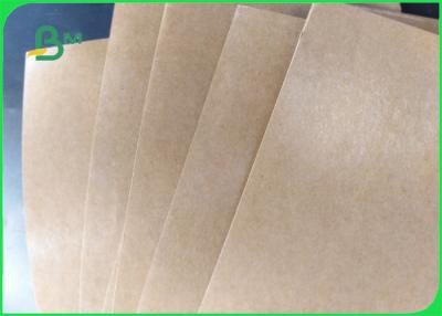 China PE Coated Brown Kraft Paper Waterproof 50 - 500gsm For Takeaway Box for sale