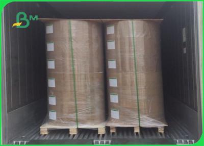 China PE Coated Kraft Paper Roll Brown Paper 50g Base Paper + 10g PE For Packaging for sale
