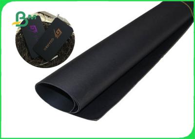 China 100% Recycled Pulp Mooth Surface Good Stiffness Black Cardboard For Packing 80 - 450g for sale