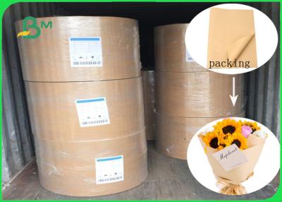 Chine La couleur pure imperméable et anti- papier de revêtement de Brown Papier d'emballage d'huile pour DIY fleurit l'emballage à vendre