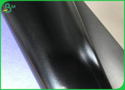 China Glossy Black Washable Fabric Craft Paper / 0.3MM TO 0.8MM Untear Paper Roll for sale