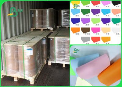 China 60gsm 70gsm 80gsm Pure Wood Pulp Good Writing Performance Colored Offset Paper In Roll for sale