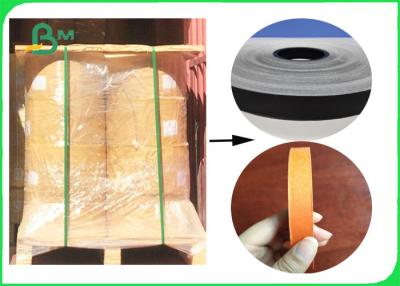 China 60gr Full Dyeing Black & Orange Straw Paper Regular 15mm Anti - Water 100% Safe for sale