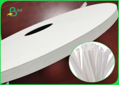 China 24g 28g Straw Wrapped Paper Water Proof White Kraft Paper Width 22 - 44 mm for sale