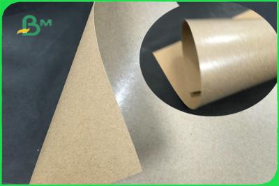 China Anti - Oil White & Brown 36'' Coated PE Craft Paper For Food Packing FSC FDA for sale