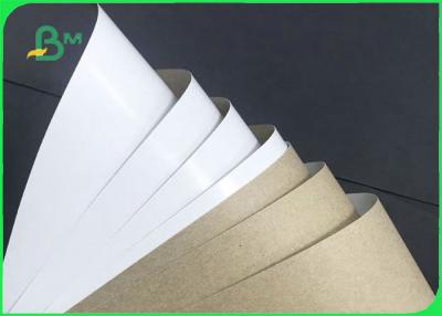 China Grade AA 140gsm 170gsm Recyclable White Top Kraft Liner Paper For Packaging for sale