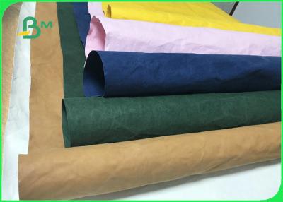 China 0.3mm 0.55mm 0.8mm Durable Colorful Washable Paper Fabric For Storage Bags for sale