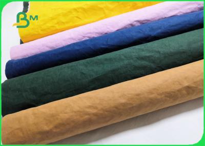 China Recyclable Eco Friendly Green / Blue Soft Washed Kraft Paper For Grocery Bags for sale