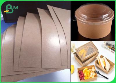 China Food Trays Base Paper Barrier Coatings Kraft Paper Poly Coated 250g + 18gsm for sale