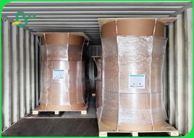 China Jungfrau-Massen-Art-Brown-Kraftliner-Papier-Rollenhohe haltene Ausdauer-Geschenk-Verpackung zu verkaufen