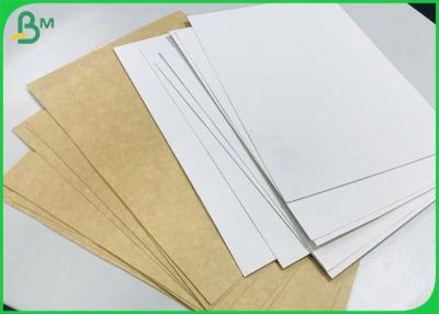China 325 Gram Single White Coated Kraft Paper Board For Disposable Food Takeaway Box for sale
