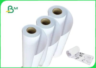 China Wide Format 62'' 72'' 80gr Plotter Marker Paper Roll For Garment Cutting for sale