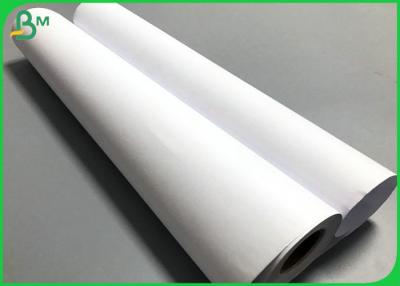 China 24 inch * 50 Yards Plain Graph CAD Plotter Paper 80gr 20LB White Bond Paper Roll for sale