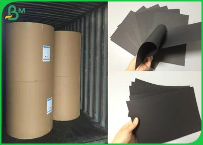 China Pure Wood Pulp Dark Black Uncoated Paper For Making Soft Cover Book End Sheet for sale