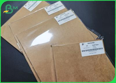 China A3 / A4 / A5 Size Good Stiffness Brown Kraft Paper In Sheets for sale