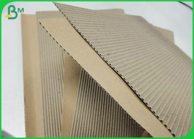 China 140g + 120g Fluting Brown Color Corrugated Paper Sheet For Coffee Cup Sleeves for sale