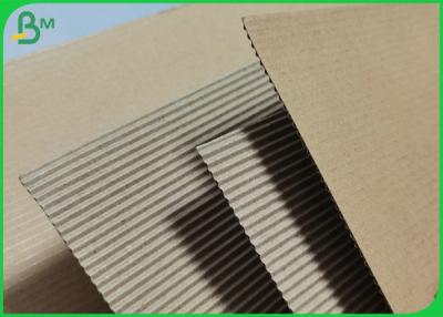 China Natural Kraft Single Face Flute Corrugated Paper Board Rolls For Cup Sleeves for sale