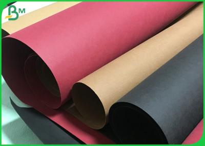 China 0.55MM Thick Waterproof Fabric Material Solid Colored Washable Kraft Paper for sale